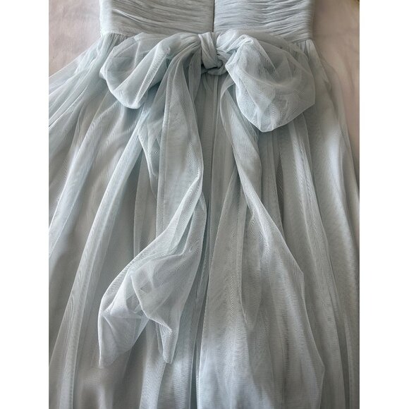 Ever New Melbourne Maxi Strapless Baby Blue Dress Sz 4 - Picture 6 of 11